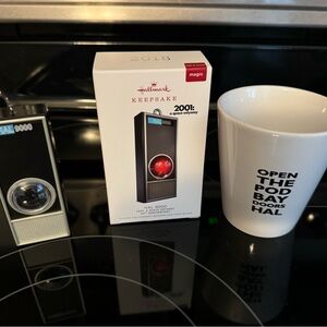 2001 A Space Odyssey HAL 9000 Hallmark Christmas Ornament and Mug